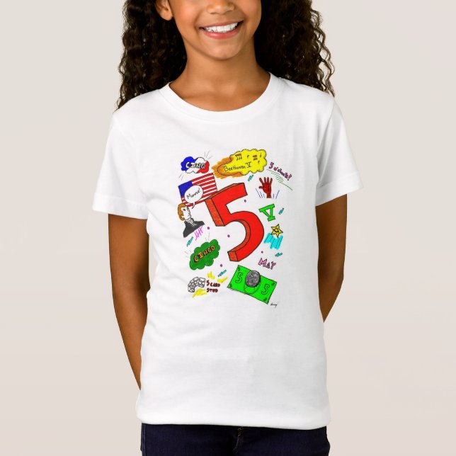 Ode to Five Girls Baby Doll T-Shirt (Front)