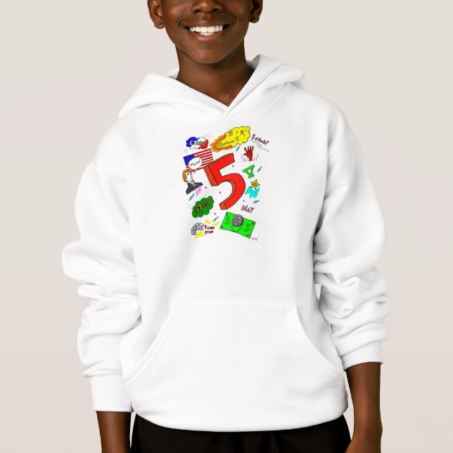 Ode to Five Kids Hooded Sweatshirt (Front)