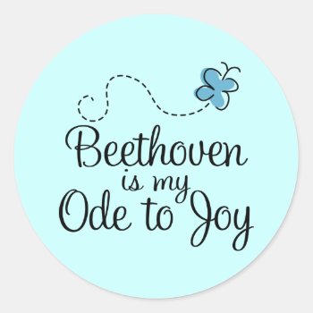 Ode To Joy Beethoven Sticker by madconductor at Zazzle