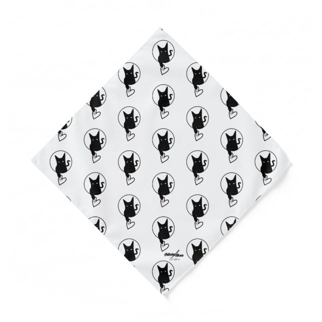 Ode to Love Cat by Adiel Akoo - Pocket Square /  Bandana (Front)