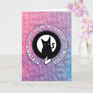 Ode to Love Cat Greeting Card by Poet Adiela Akoo