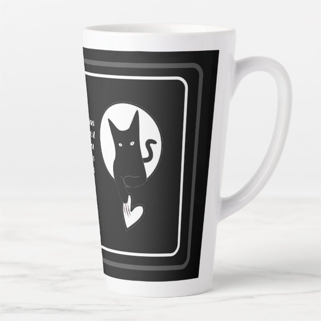 Ode to Love Cat Latte Mug by Poet Adiela Akoo (Right)