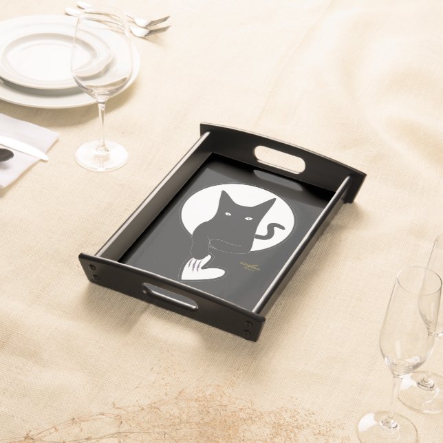 Ode to Love Cat Tray by Adiela Akoo (Front)