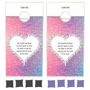 Ode to Love Cornhole Set by Poet Adiela Akoo