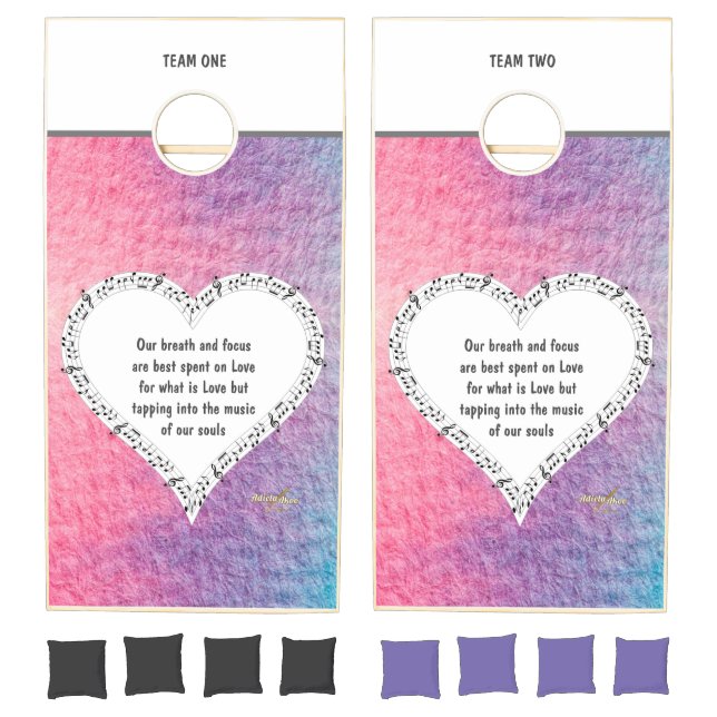 Ode to Love Cornhole Set by Poet Adiela Akoo (Set)