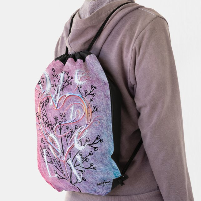 Ode to Love Drawstring Backpack (Insitu)