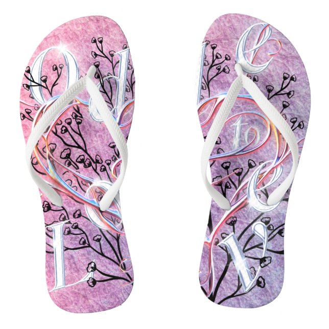 Ode to Love Flip Flops by Poet Adiela Akoo (Footbed)
