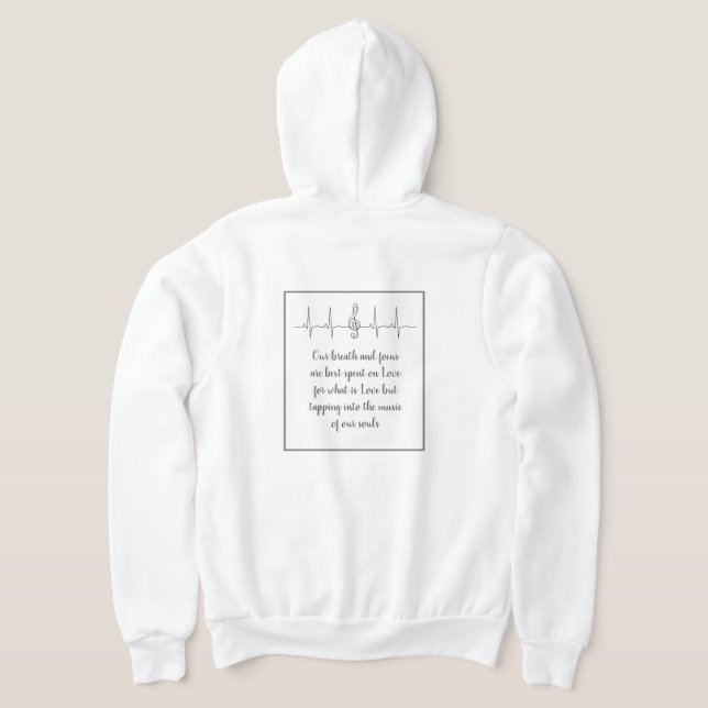 Ode to Love Hoodie by Poet Adiela Akoo (Laydown Back)