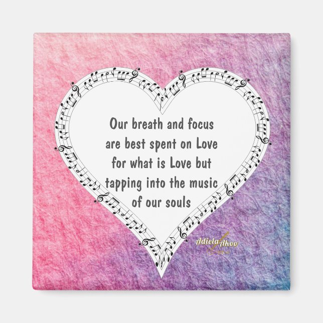 Ode to Love Magnet by Poet Adiela Akoo (Front)