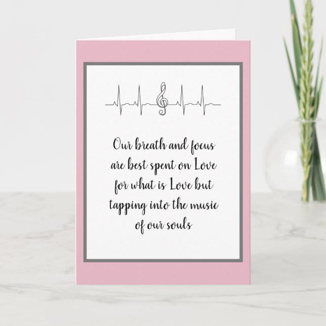 Ode to Love Note Card by Poet Adiela Akoo (Front)
