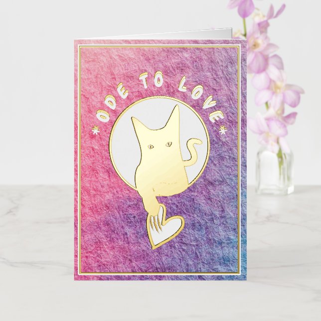 Ode to Lve Cat Foil Card - Adiela Akoo (Orchid)