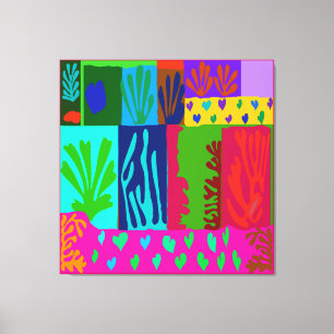 Ode to Matisse Collage Canvas Print