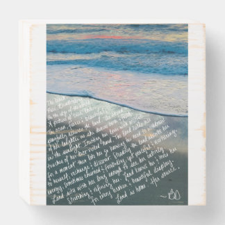 Ode to the Beach Wooden Box Sign