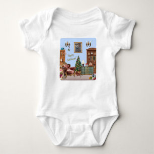 Ode to The Nutcracker Ballet Blue Baby Bodysuit