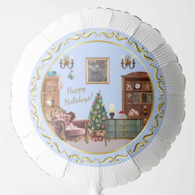 Ode to The Nutcracker Ballet Blue Balloon (Front)