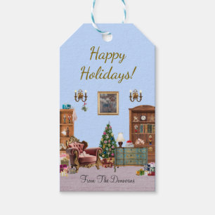Ode to The Nutcracker Ballet Blue Gift Tags