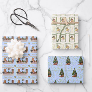 Ode to The Nutcracker Ballet Blue Wrapping Paper Sheets