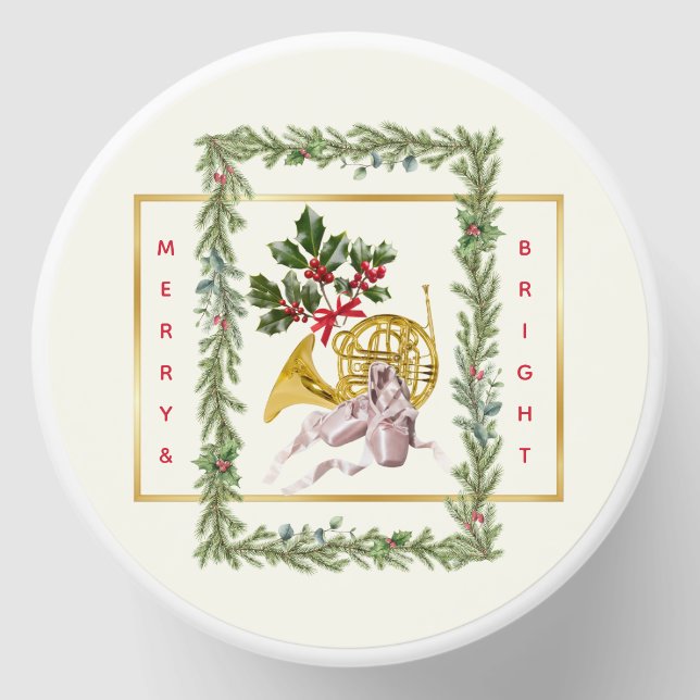 Ode to The Nutcracker Ballet Garland Mini Candle Favors (Front)