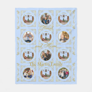 Ode to The Nutcracker Blue 6 Photo Fleece Blanket