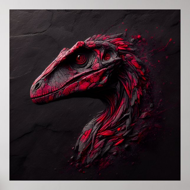 Ode to The Prehistoric - The Genius of The AI Poster (Front)