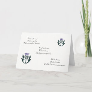 Ode to Thistle Card