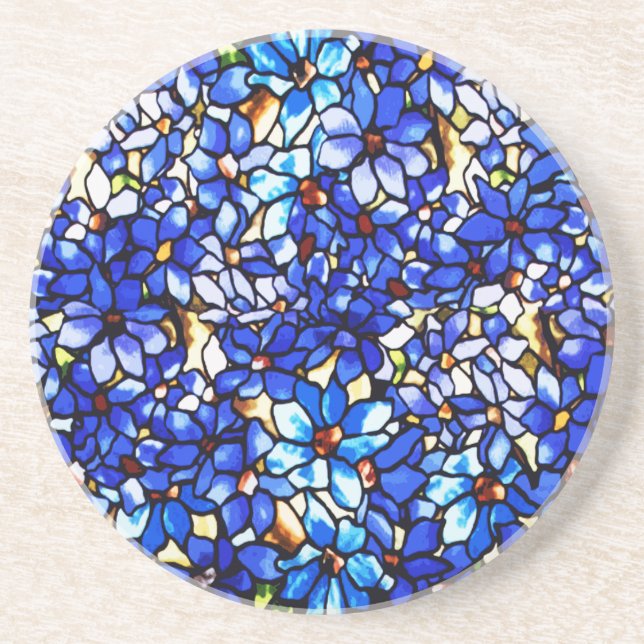 Ode to Tiffany Clematis Coaster (Front)