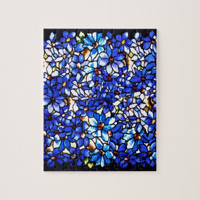 Ode to Tiffany Clematis Jigsaw Puzzle (Vertical)