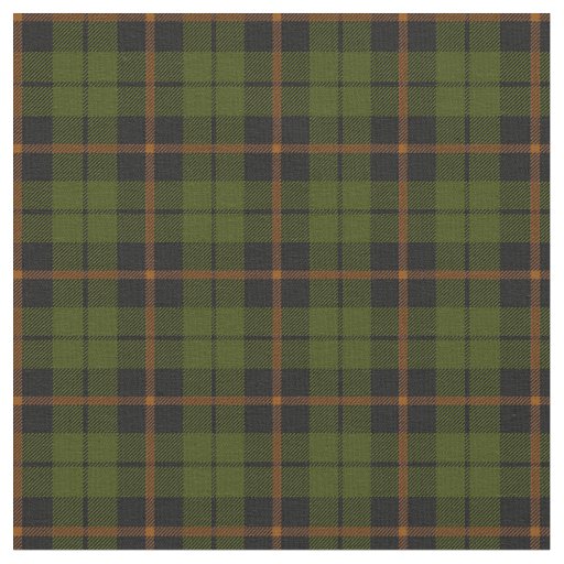 odee army green orange stripe plaid print2 fabric