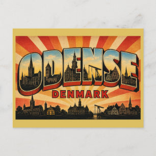 Odense Denmark Literary Postcard