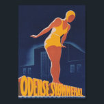 Odense Denmark, Swimmer, Vintage Travel Poster<br><div class="desc">Odense Denmark Vintage Travel Poster featuring an Art Deco illustration of a swimmer.</div>
