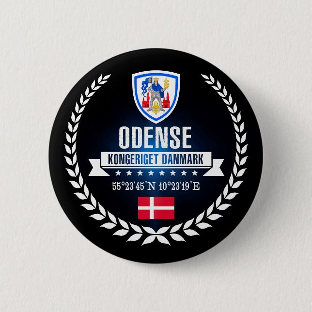 Odense Pinback Button (Front)