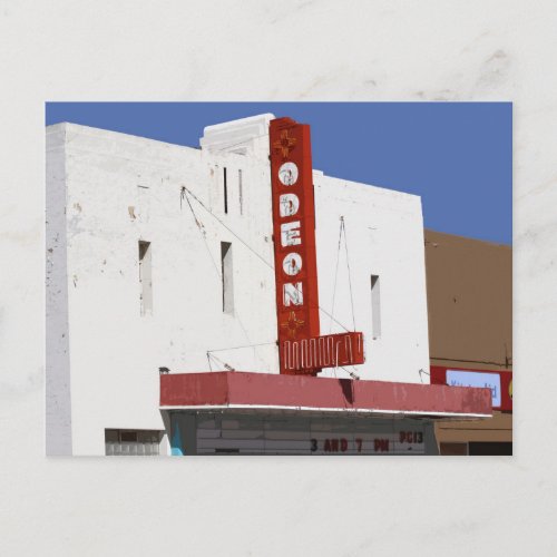 Odeon Theater Tucumcari New Mexico Postcard