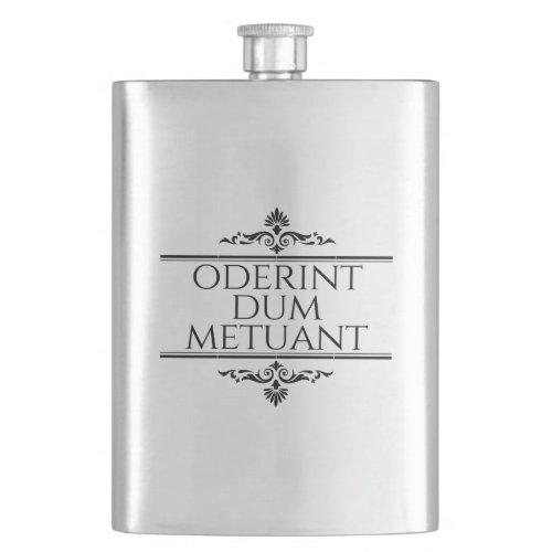 Oderint Dum Metuant Flask
