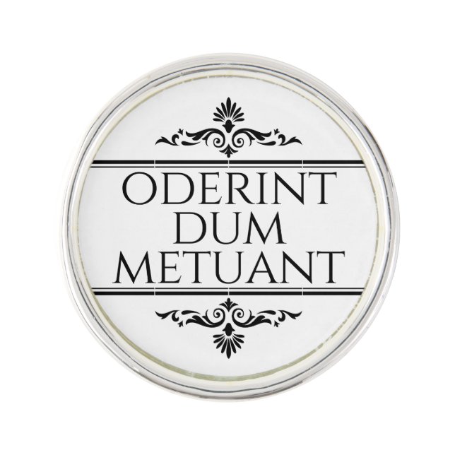 Oderint Dum Metuant Lapel Pin (Front)