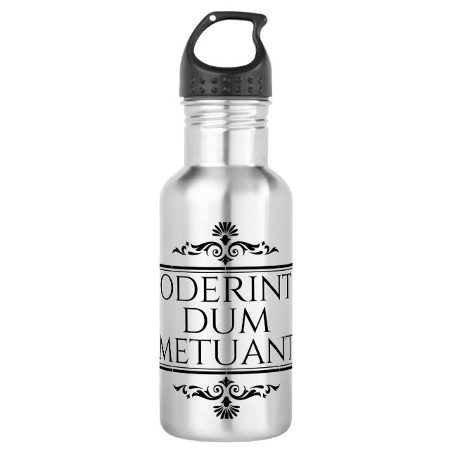 Oderint Dum Metuant Stainless Steel Water Bottle (Front)