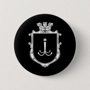 Odesa Odessa Coat Of Arms Ukraine Flag Ukr Button