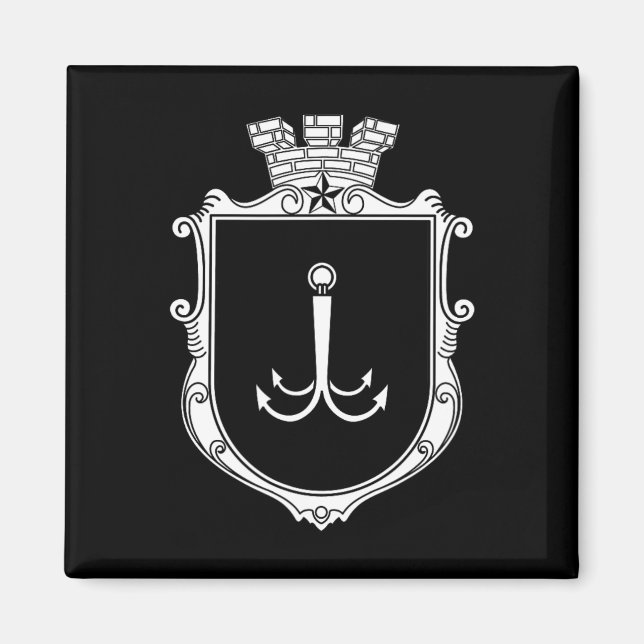 Odesa Odessa Coat Of Arms Ukraine Flag Ukr  Magnet (Front)