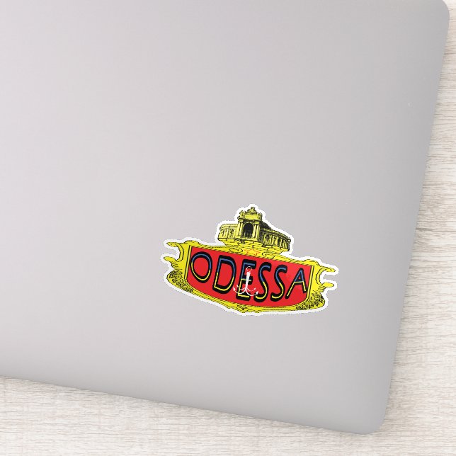 Odessa Harbour Ukraine Sticker (Detail)