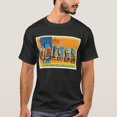 Odessa Texas TX Old Vintage Travel Souvenir T_Shirt