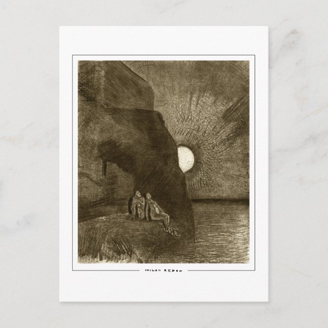 Odilon Redon #678 - Fine Art Postcard (Front)