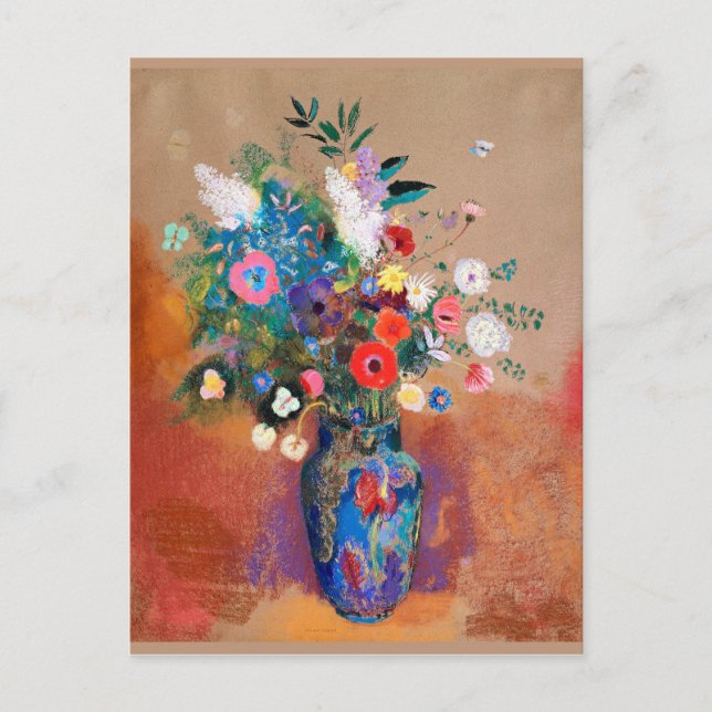 Odilon Redon - Bouquet of Flowers, Postcard (Front)