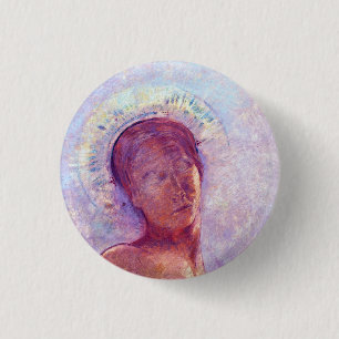 Odilon Redon, closed eyes 1889 Button