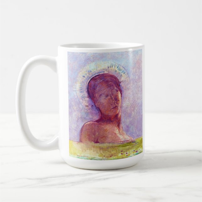 Odilon Redon, closed eyes 1889 Coffee Mug (Left)