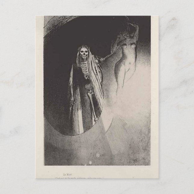 Odilon Redon- Death Postcard (Front)