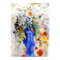 Odilon Redon - Large Bouquet in Pastel Blue Vase