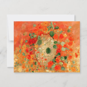 Odilon Redon - Nasturtiums, Card