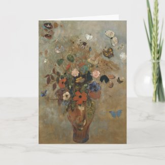 Odilon Redon, Still Life with Flowers - Birthday Card