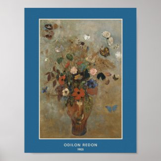 Odilon Redon, Still Life with Flowers Poster