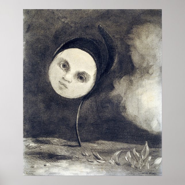 Odilon Redon, Strange Flower Poster (Front)