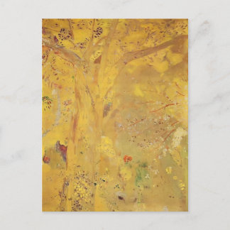 Odilon Redon- Tree Against a Yellow Background Postcard